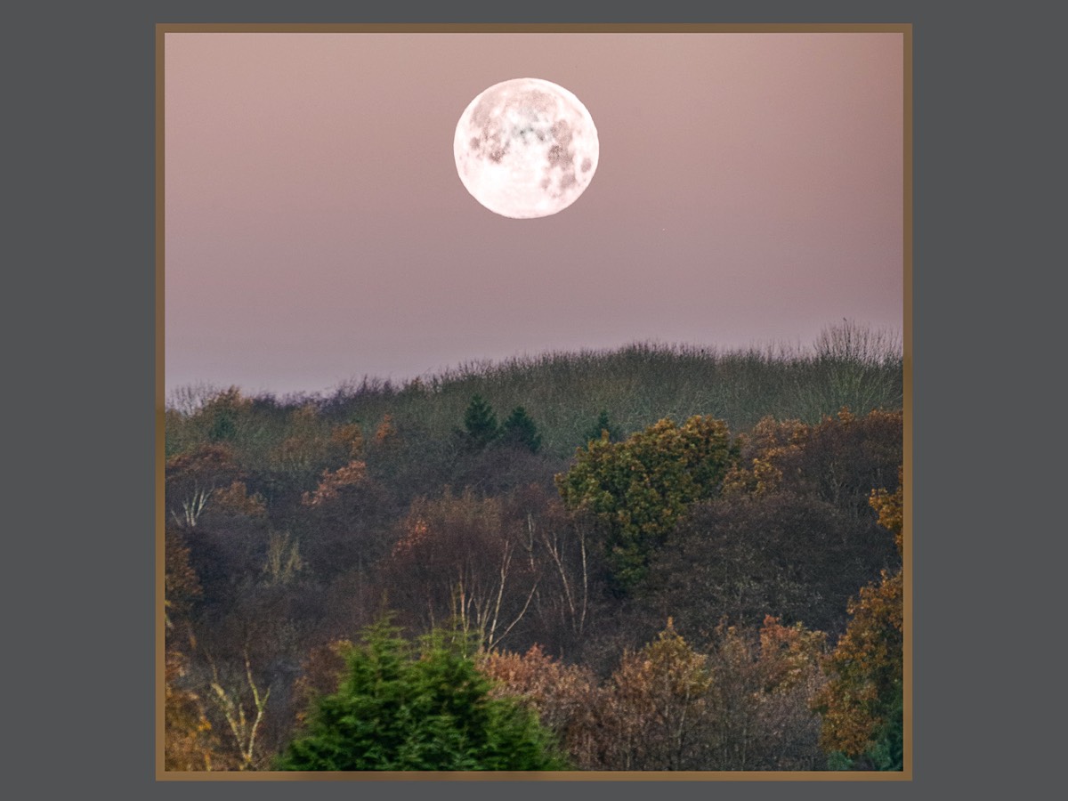 Full Moon at Sunrise