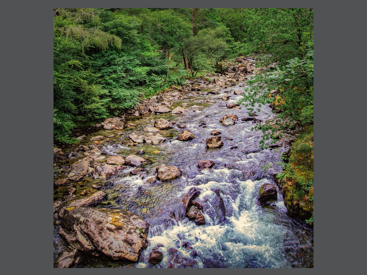 Afon Glaslyn from Nantmor Bridge-2